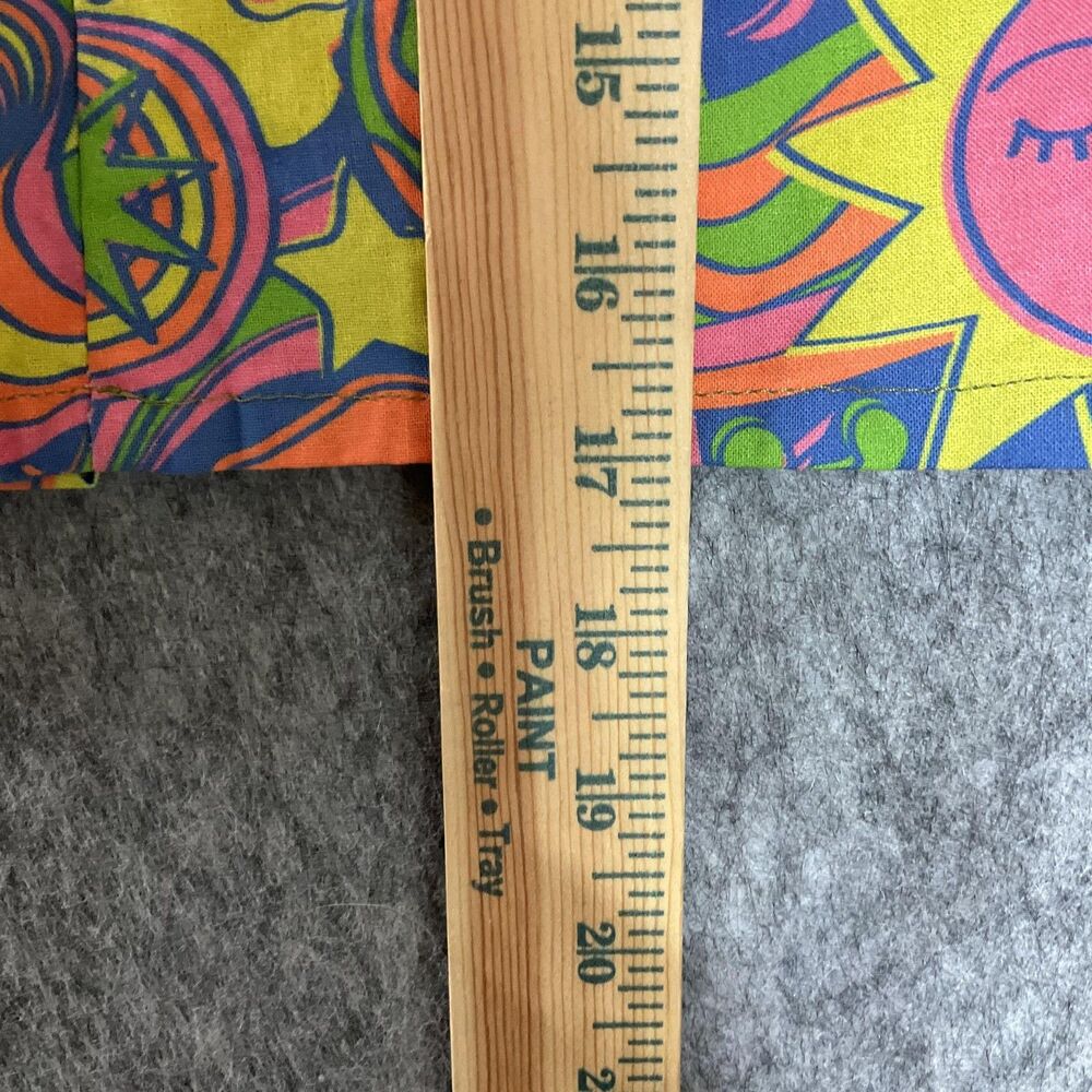 Psychedelic Skirt Womens XL Multicolor Space Mushroom Print Boho Mini Handmade - Picture 8 of 11